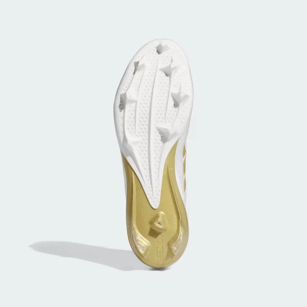 Adidas Adizero Electric IE4381 Mens 9 White Gold Metallic Football Cleats RHS622 - Picture 5 of 10